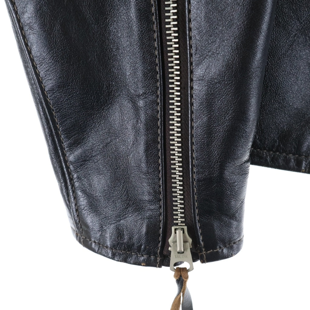 THE REAL McCOY'S(ザリアルマッコイ) BUCO J-100 SINGLE RIDER'S JACKET ブコ シングルライダース レザージャケット ブラック