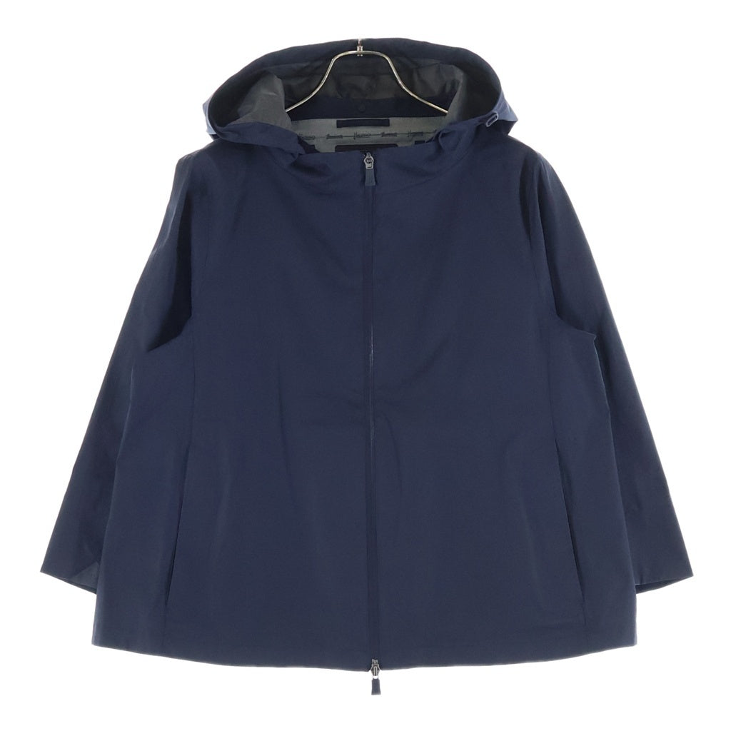 HERNO(ヘルノ) LAMINAR JACKET ラミナー ナイロン フーデッド ジャケット ネイビー レディース GI031DL-13490