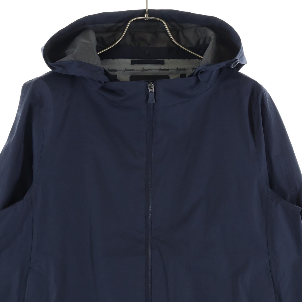 HERNO(ヘルノ) LAMINAR JACKET ラミナー ナイロン フーデッド ジャケット ネイビー レディース GI031DL-13490