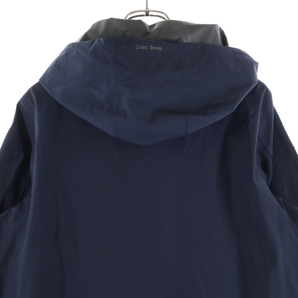 HERNO(ヘルノ) LAMINAR JACKET ラミナー ナイロン フーデッド ジャケット ネイビー レディース GI031DL-13490