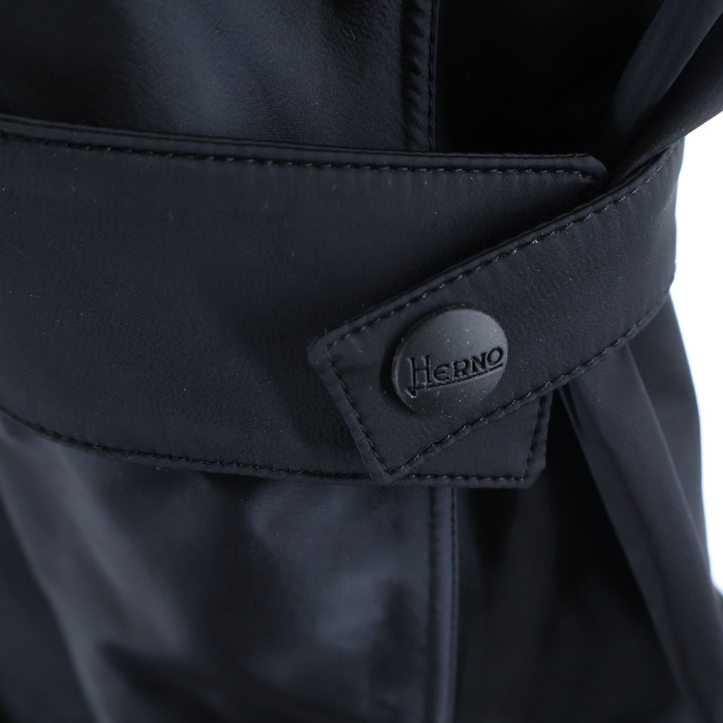 HERNO(ヘルノ) LAMINAR LONG COAT ラミナー フーデッド ロングコート ブラック レディース GC039DL-12318S