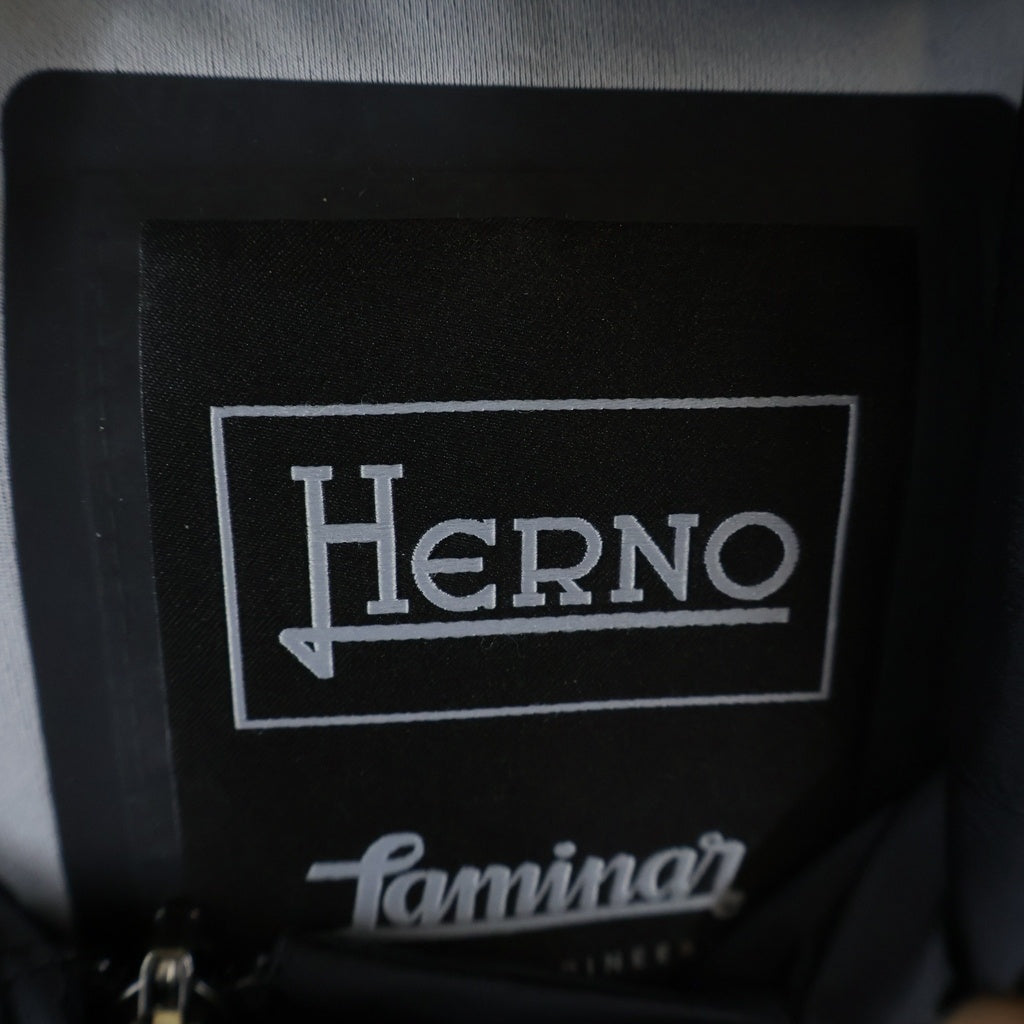 HERNO(ヘルノ) LAMINAR LONG COAT ラミナー フーデッド ロングコート ブラック レディース GC039DL-12318S