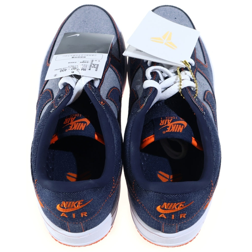 NIKE(ナイキ) ×KOBE BRYANT AIR FORCE 1 LOW PROTRO DENIM コービーブライアント エアフォース1 プロトロデニム ローカットスニーカー インディゴ US9.5/27.5cm IM1980-400
