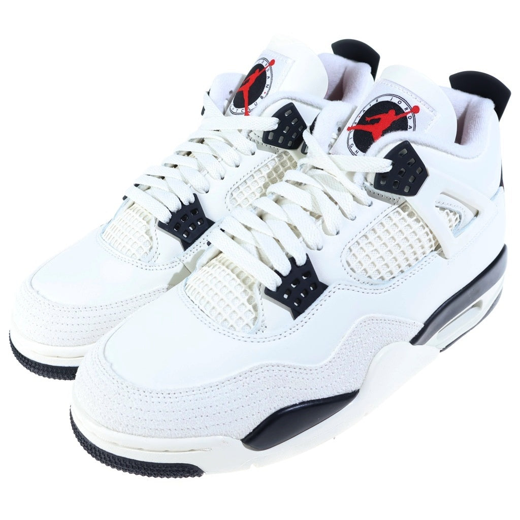 NIKE(ナイキ) AIR JORDAN 4 RETRO OG FC FLIGHT CLUB エアジョーダン4 フライトクラブ ハイカットスニーカー ホワイト US9.5/27.5cm IM4002-100