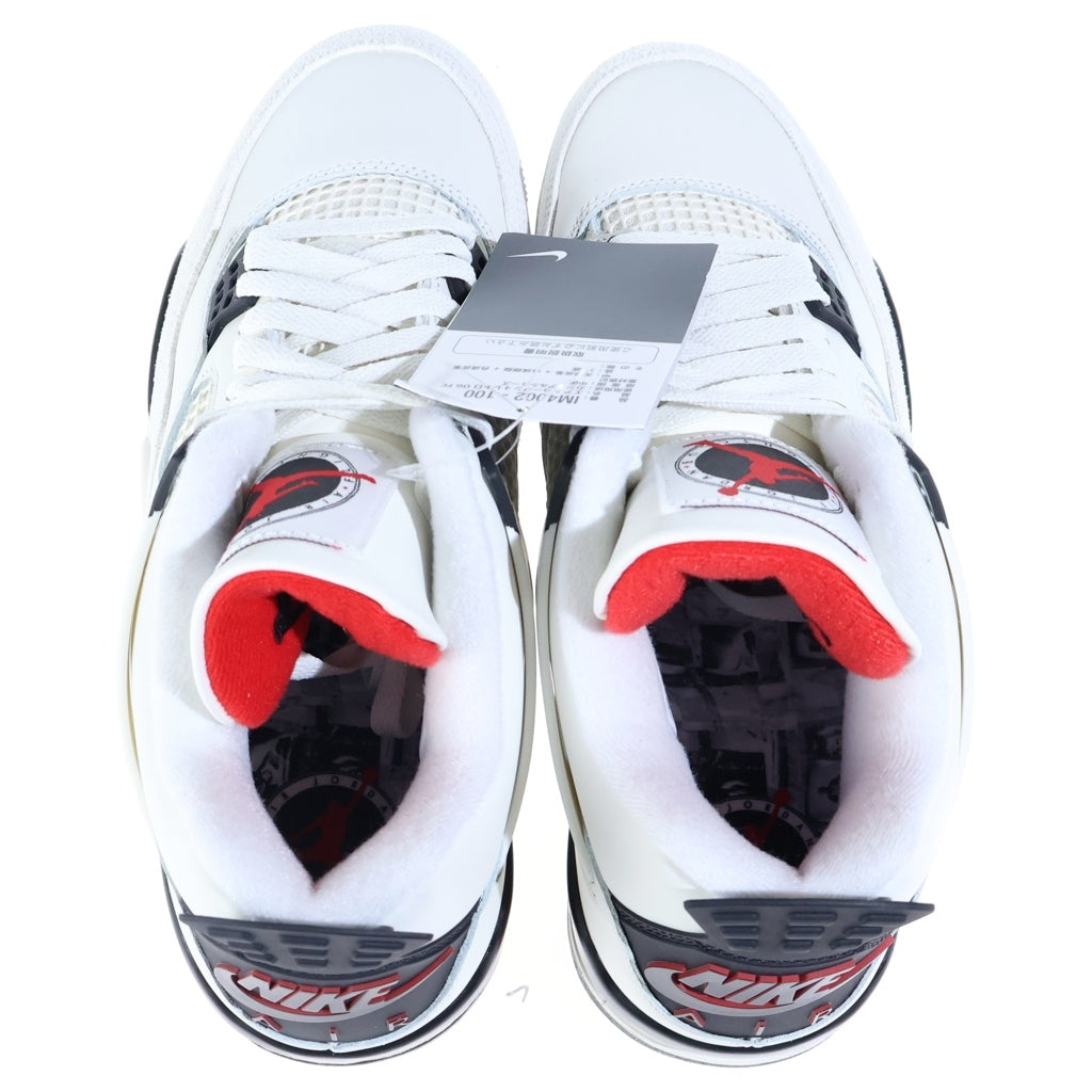 NIKE(ナイキ) AIR JORDAN 4 RETRO OG FC FLIGHT CLUB エアジョーダン4 フライトクラブ ハイカットスニーカー ホワイト US9.5/27.5cm IM4002-100