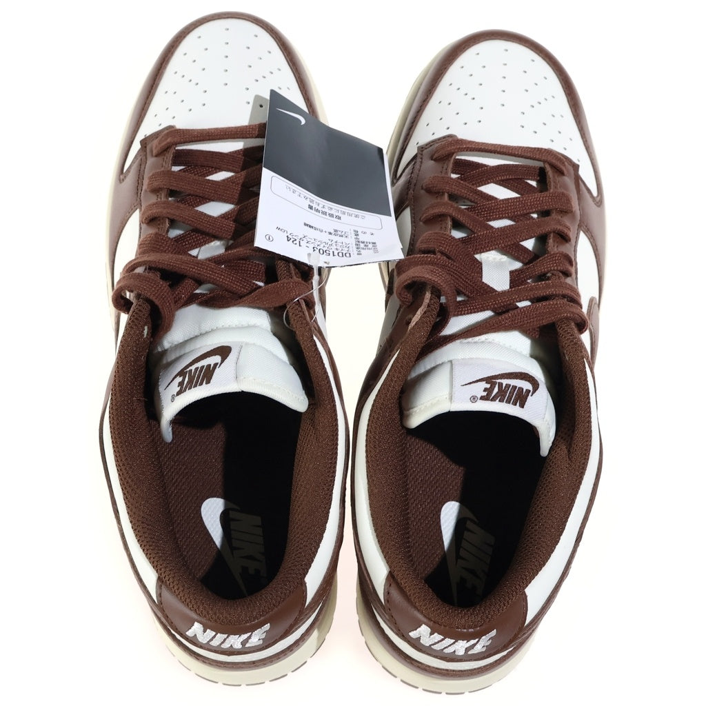 NIKE(ナイキ) WMNS DUNK LOW SAIL CACAO WOW ウィメンズ ダンク セイル カカオ ワオ ローカットスニーカー ブラウン/ホワイト US10.5/27.5cm DD1503-124 レディース
