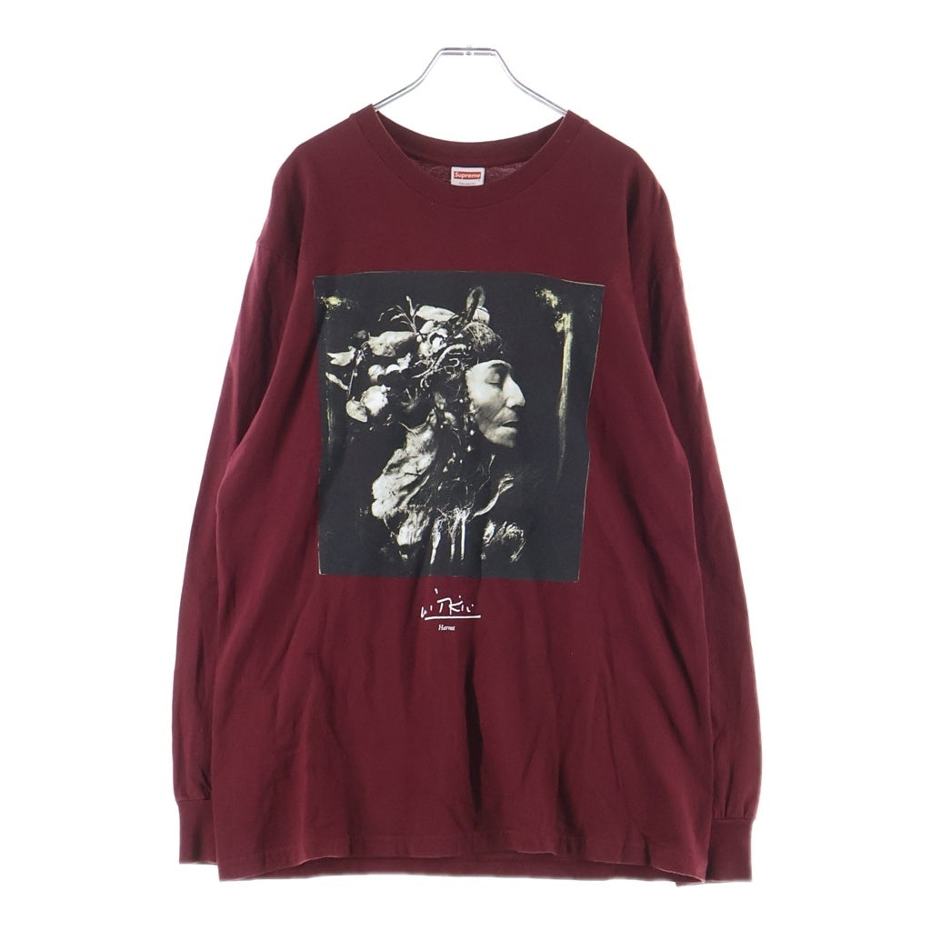 SUPREME(シュプリーム) 20AW ×Joel Peter Witkin Harvest L/S Tee ジョエルピーターウィトキンサニタリウム バックスモールボックスロゴ クルーネック長袖Tシャツ