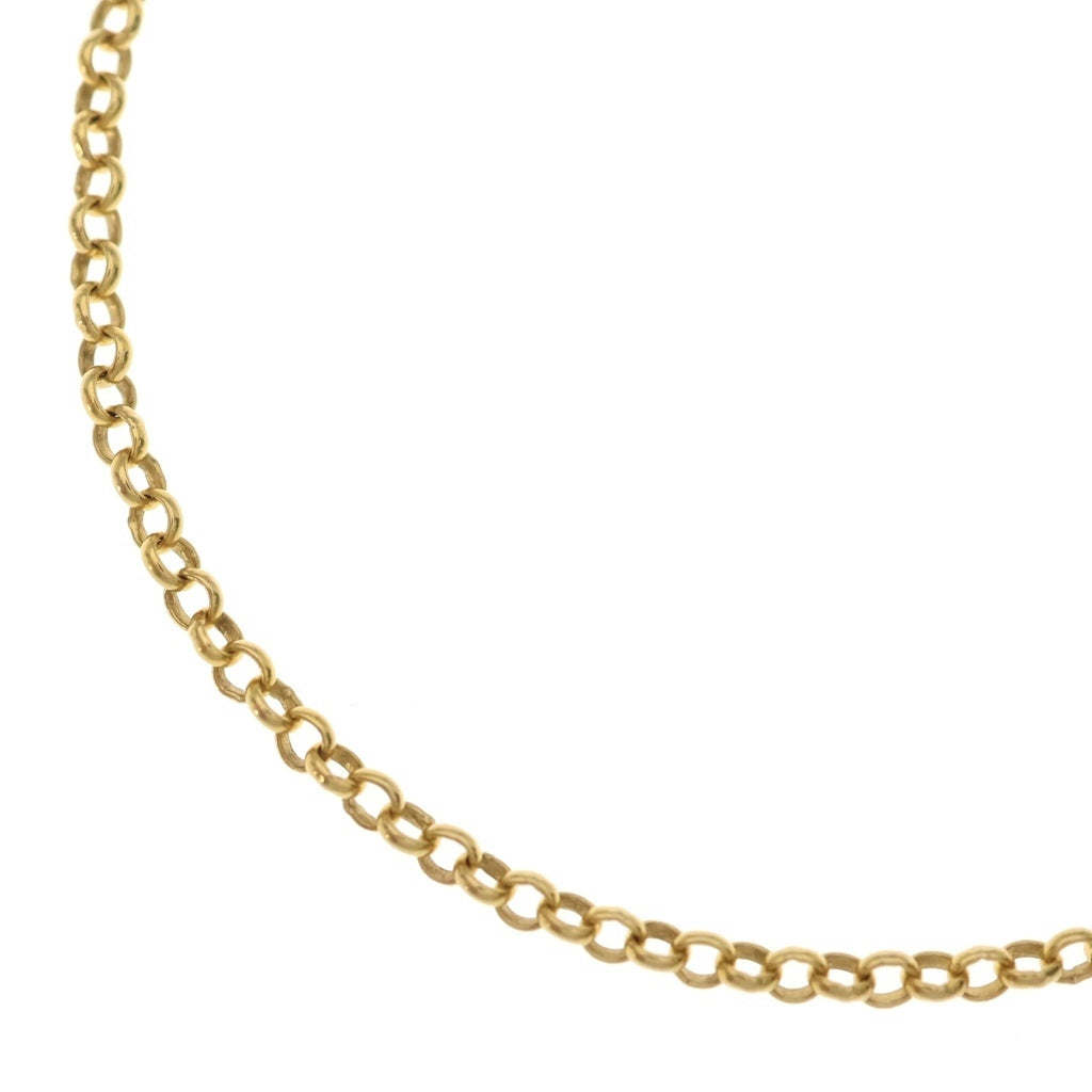 CHROME HEARTS(クロムハーツ) 22K NECKCHAIN R20 ロールチェーンネックレス 20inch ゴールド BCA011