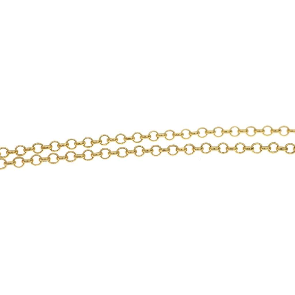 CHROME HEARTS(クロムハーツ) 22K NECKCHAIN R20 ロールチェーンネックレス 20inch ゴールド BCA011
