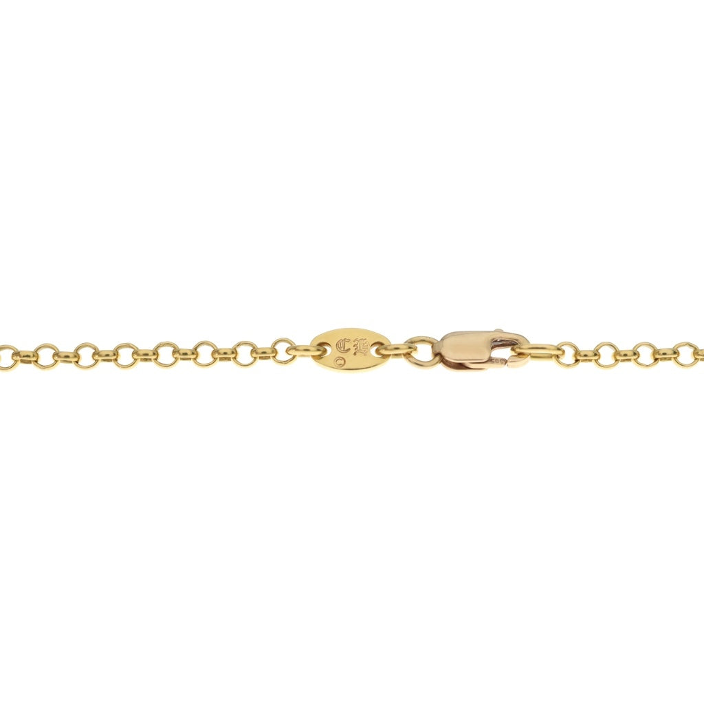 CHROME HEARTS(クロムハーツ) 22K NECKCHAIN R20 ロールチェーンネックレス 20inch ゴールド BCA011