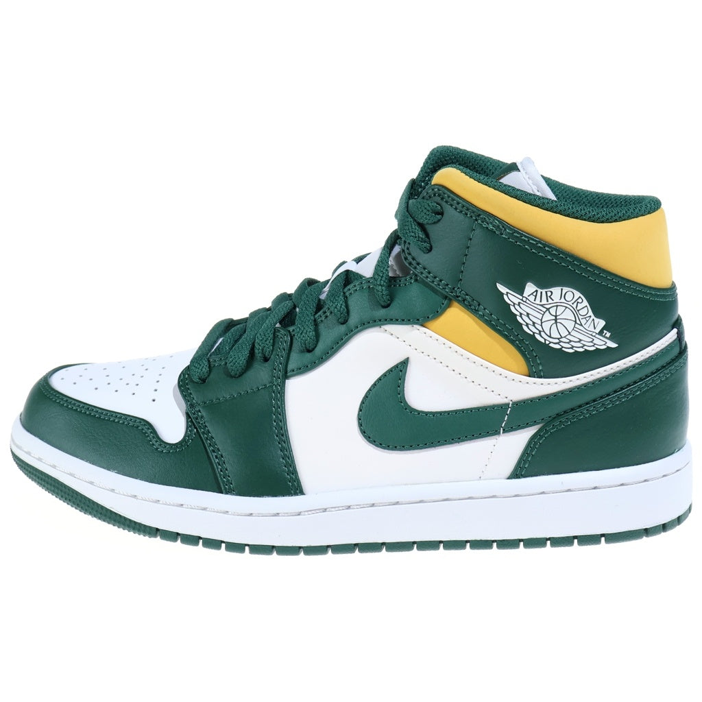 NIKE(ナイキ) AIR JORDAN MID SEATTLE SUPERSONICS エアジョーダン 1 ミッド ミッドカットスニーカー グリーン/ホワイト US8.5/26.5cm 554724-371