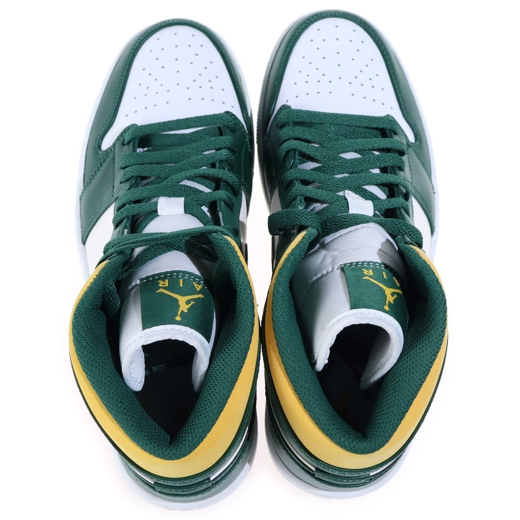 NIKE(ナイキ) AIR JORDAN MID SEATTLE SUPERSONICS エアジョーダン 1 ミッド ミッドカットスニーカー グリーン/ホワイト US8.5/26.5cm 554724-371