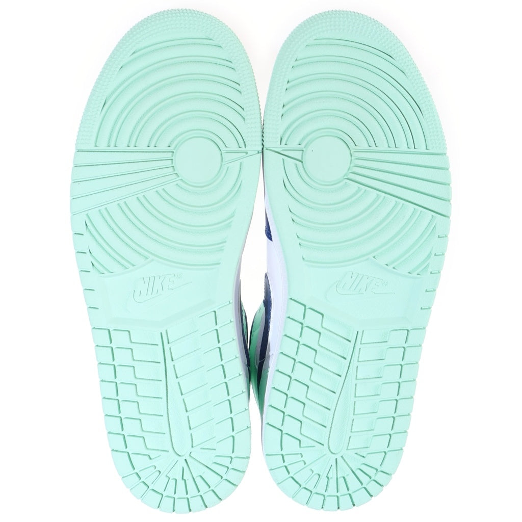 NIKE(ナイキ) AIR JORDAN MID BLUE MINT エアジョーダン 1 ブルーミント ミッドカットスニーカー ホワイト/ブルー US8.5/26.5cm 554724-413