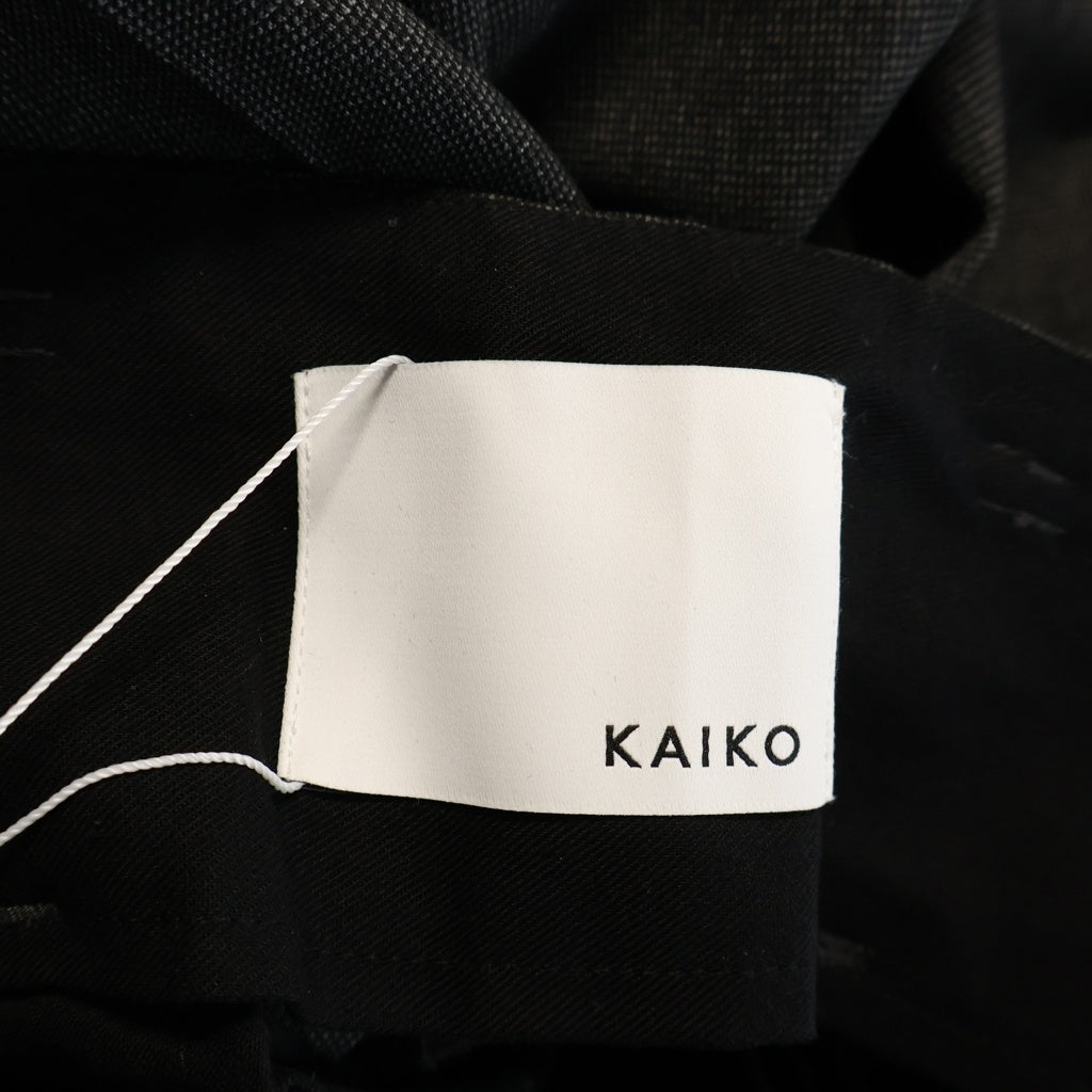 KAIKO(カイコー) WIDE SLACKS ワイド スラックス センタープレス テーパードパンツ グレー KAIKO-PT-012