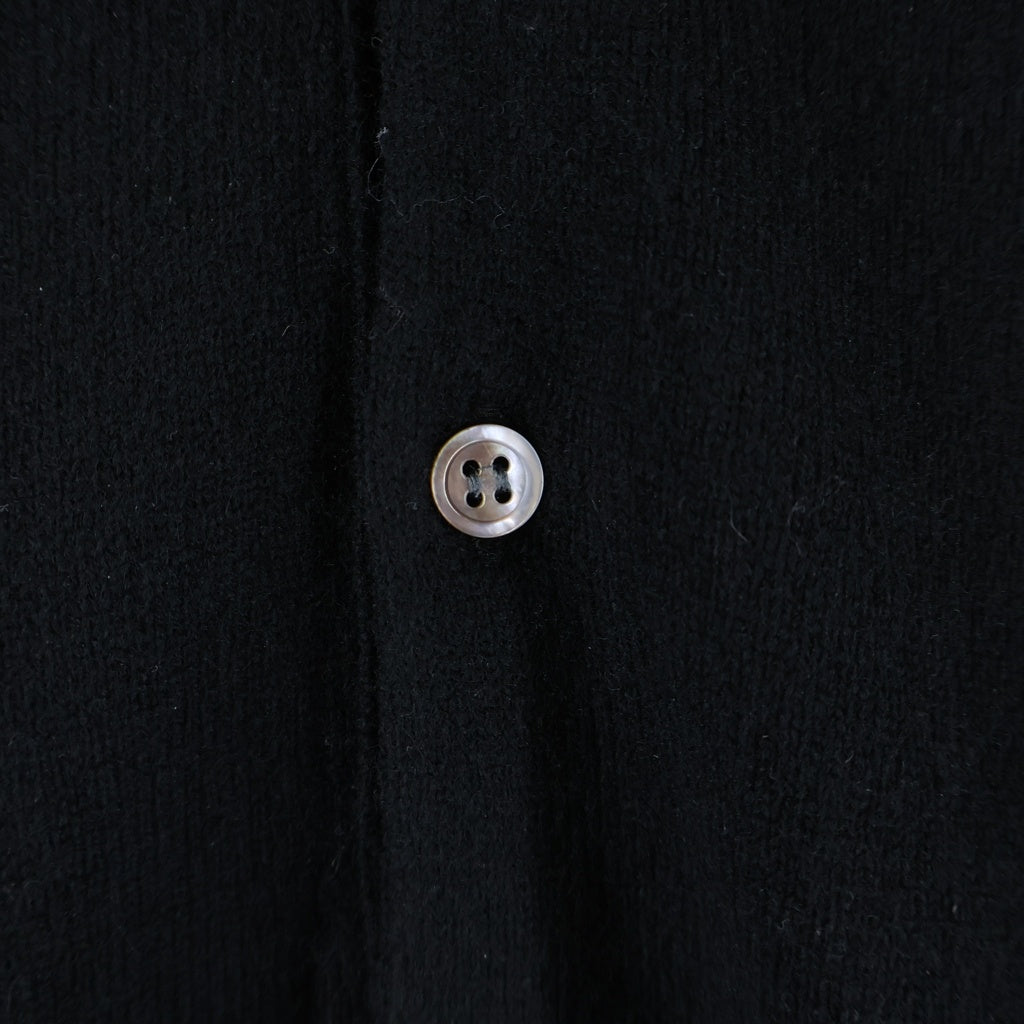 COMME des GARCONS SHIRT(コムデギャルソンシャツ) 24AW 12ゲージ ウール 厚手ニットポロシャツ ブラック FN-N010