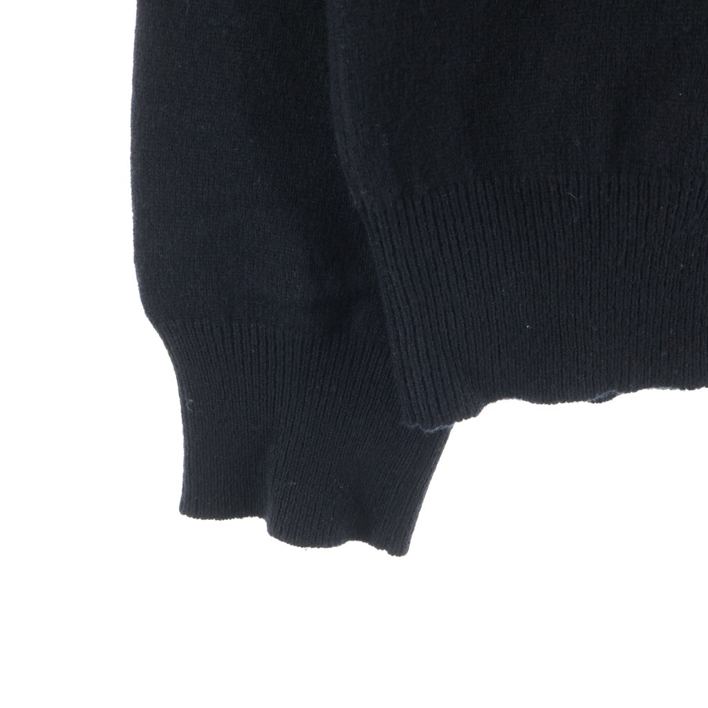 COMME des GARCONS SHIRT(コムデギャルソンシャツ) 24AW 12ゲージ ウール 厚手ニットポロシャツ ブラック FN-N010