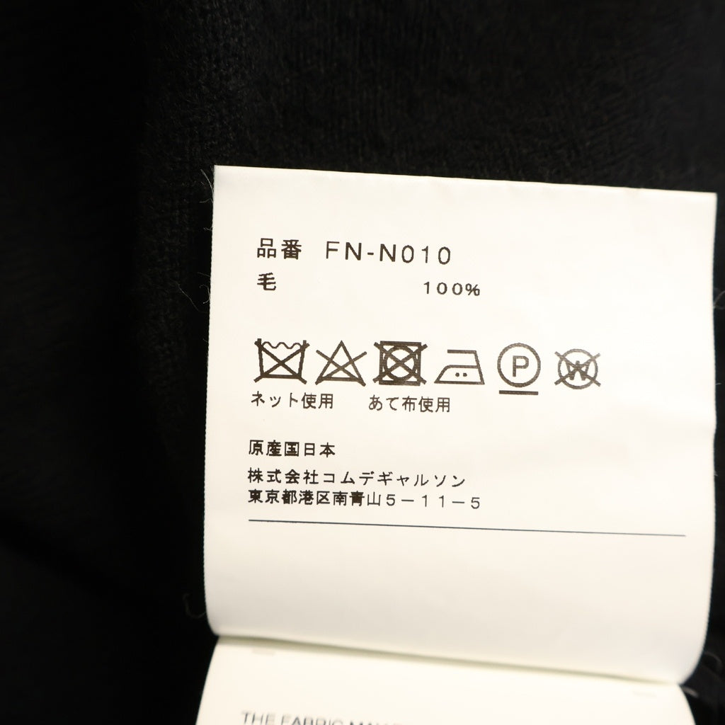 COMME des GARCONS SHIRT(コムデギャルソンシャツ) 24AW 12ゲージ ウール 厚手ニットポロシャツ ブラック FN-N010