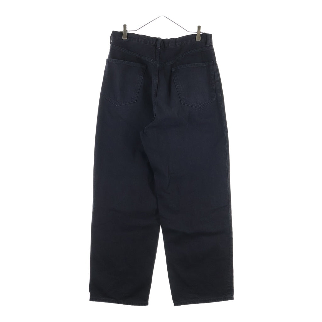 marka(マーカ) ORGANIC COTTON 12OZ DENIM STRAIGHT FIT JEANS ダメージ加工 ボタンフライ ストレートデニムパンツ ブラック M23B-13PT01C