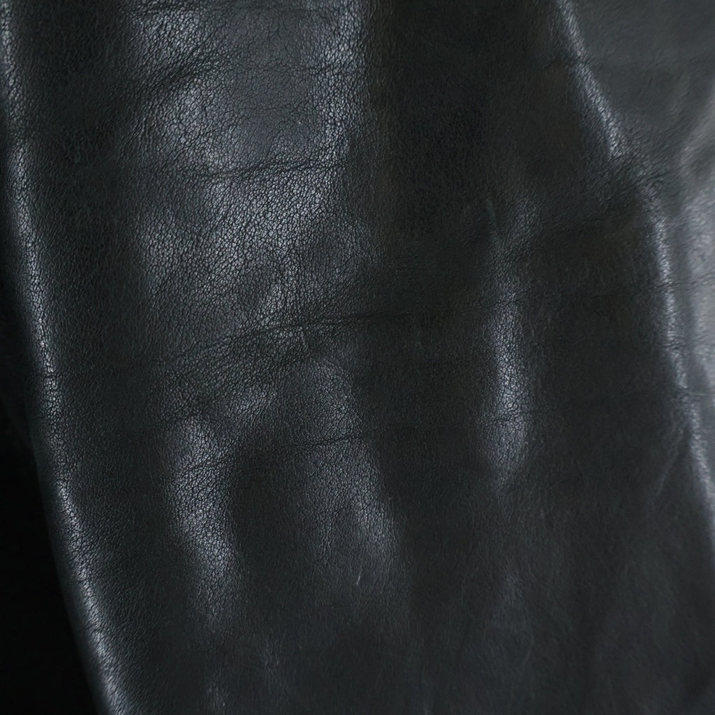 Rick Owens(リックオウエンス) ヴィンテージ期 レザー スウェード 切り替え ライダースジャケット ブラック