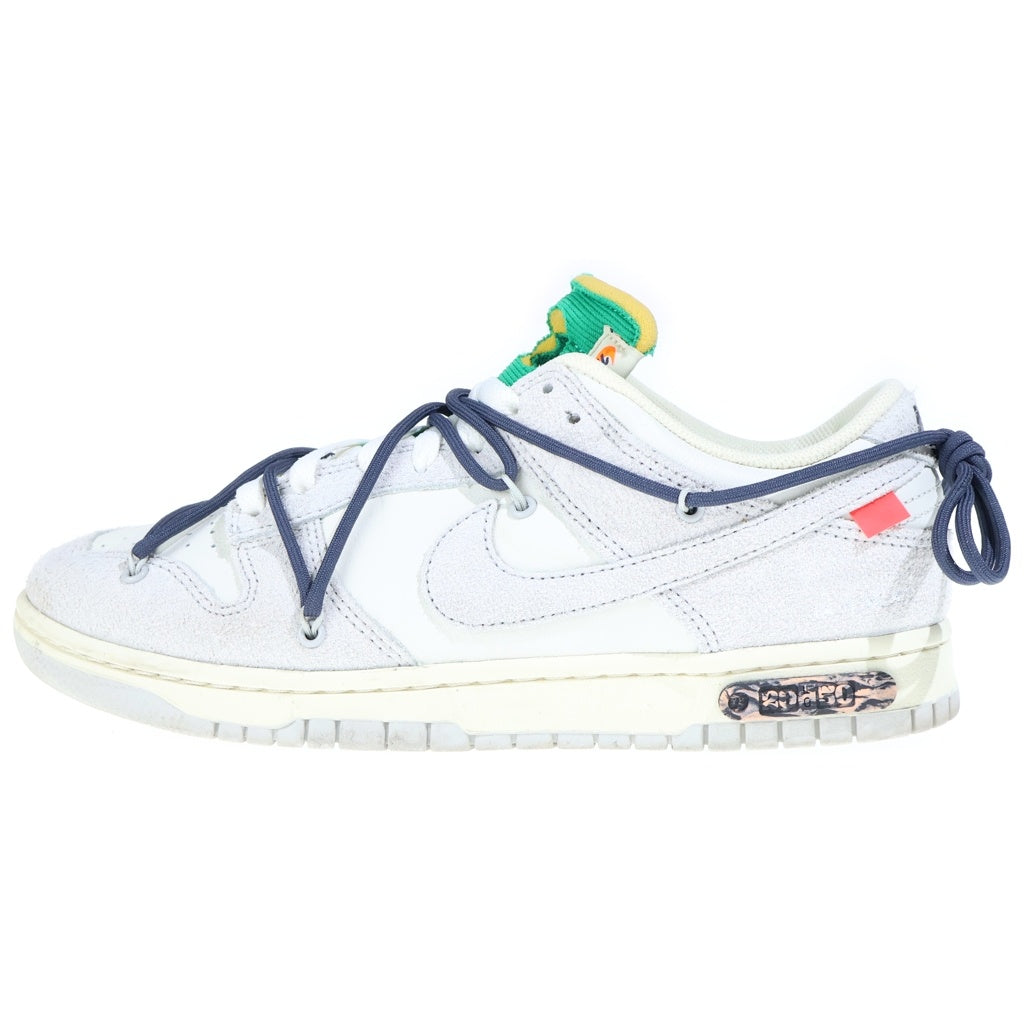 NIKE(ナイキ) ×OFF WHITE DUNK LOW The 50 Collection Lot 20 オフホワイト ダンク ローカットスニーカー グレー US9.5/27.5cm DJ0950-115