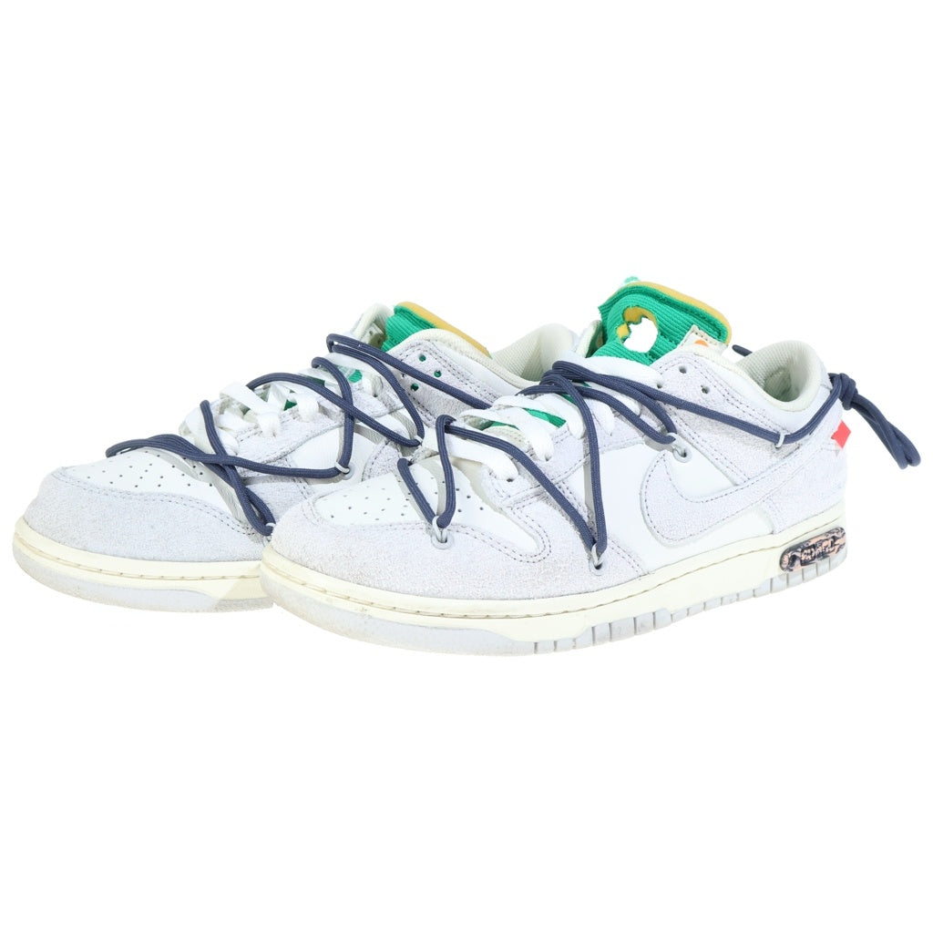 NIKE(ナイキ) ×OFF WHITE DUNK LOW The 50 Collection Lot 20 オフホワイト ダンク ローカットスニーカー グレー US9.5/27.5cm DJ0950-115