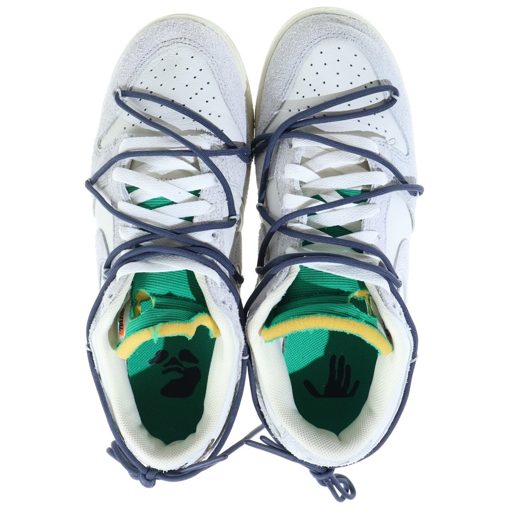 NIKE(ナイキ) ×OFF WHITE DUNK LOW The 50 Collection Lot 20 オフホワイト ダンク ローカットスニーカー グレー US9.5/27.5cm DJ0950-115