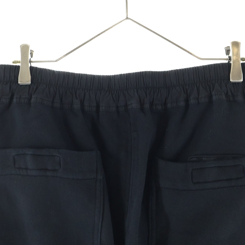Rick Owens DRKSHDW(リックオウエンス ダークシャドウ) 15SS FAUN期 BERLIN SWEATPANTS ベルリン コットン ボタンフライスウェットパンツ ブラック DU15S9392-F