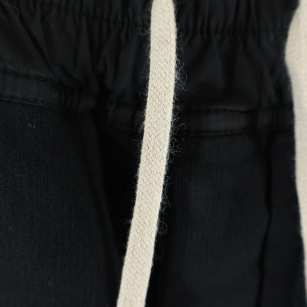 Rick Owens DRKSHDW(リックオウエンス ダークシャドウ) 15SS FAUN期 BERLIN SWEATPANTS ベルリン コットン ボタンフライスウェットパンツ ブラック DU15S9392-F