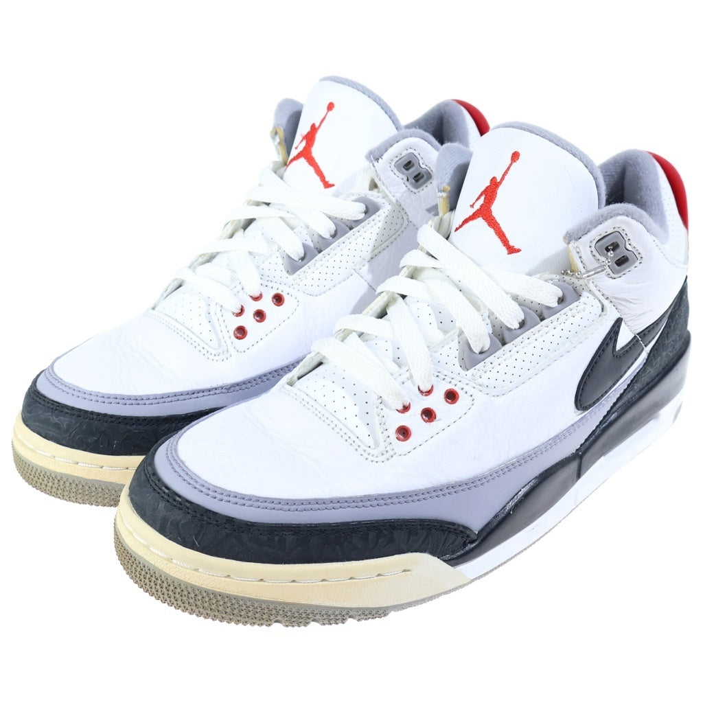 NIKE(ナイキ) AIR JORDAN 3 RETRO TINKER HATFIELD エアジョーダン3 レトロ ティンカー ハッドフィールド ローカットスニーカー ホワイト/ブラック/レッド US9/27cm AQ3835-160