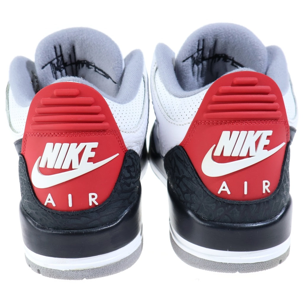 NIKE(ナイキ) AIR JORDAN 3 RETRO TINKER HATFIELD エアジョーダン3 レトロ ティンカー ハッドフィールド ローカットスニーカー ホワイト/ブラック/レッド US9/27cm AQ3835-160