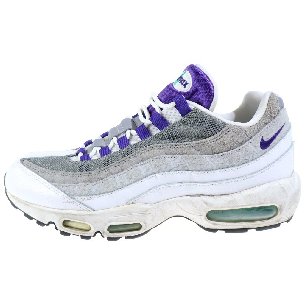 NIKE(ナイキ) AIR MAX95 GRAPE SNAKESKIN エアマックス グレープ スネークスキン ローカットスニーカー グレー/パープル US10/28cm AO2450-101