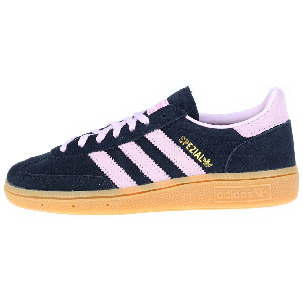 adidas(アディダス) WMNS HANDBALL SPEZIAL ウィメンズ ハンドボール スペツィアル スウェード ローカットスニーカー ブラック/ピンク レディース US6/23cm IE5897