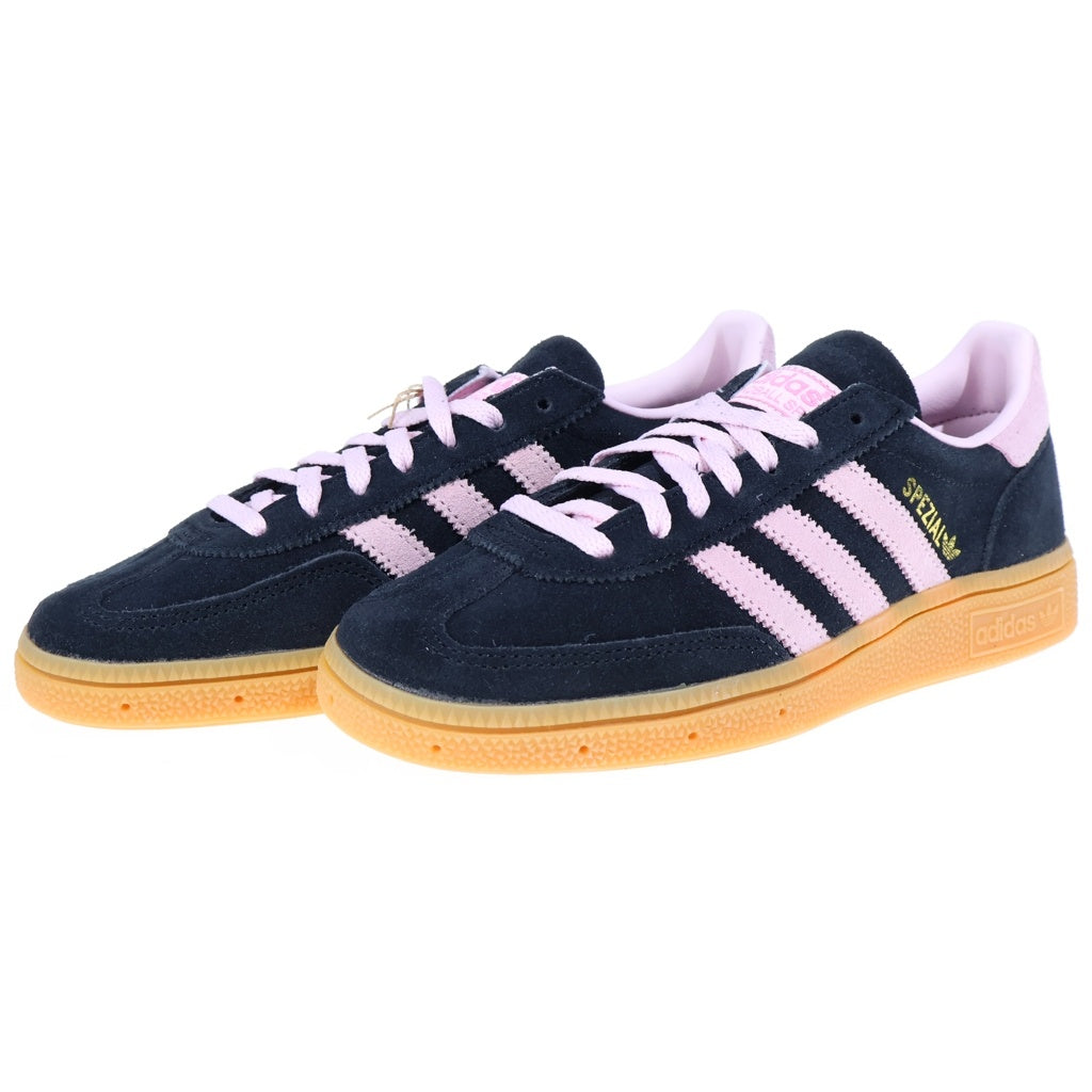adidas(アディダス) WMNS HANDBALL SPEZIAL ウィメンズ ハンドボール スペツィアル スウェード ローカットスニーカー ブラック/ピンク レディース US6/23cm IE5897
