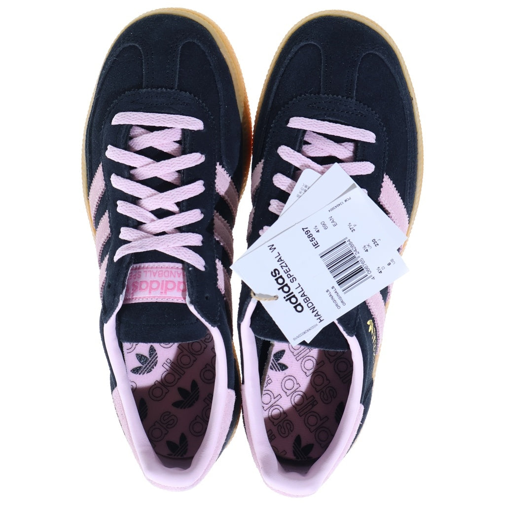 adidas(アディダス) WMNS HANDBALL SPEZIAL ウィメンズ ハンドボール スペツィアル スウェード ローカットスニーカー ブラック/ピンク レディース US6/23cm IE5897