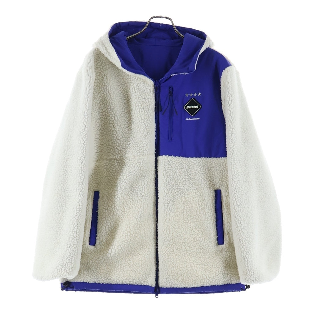 F.C.R.B./F.C.Real Bristol/FCRB(エフシーアールビー/エフシーレアルブリストル) 18AW REVERSIBLE BOA COACH JACKET リバーシブル ボア リバーシブルコーチジャケット ブルー/ベージュ FCRB-189049