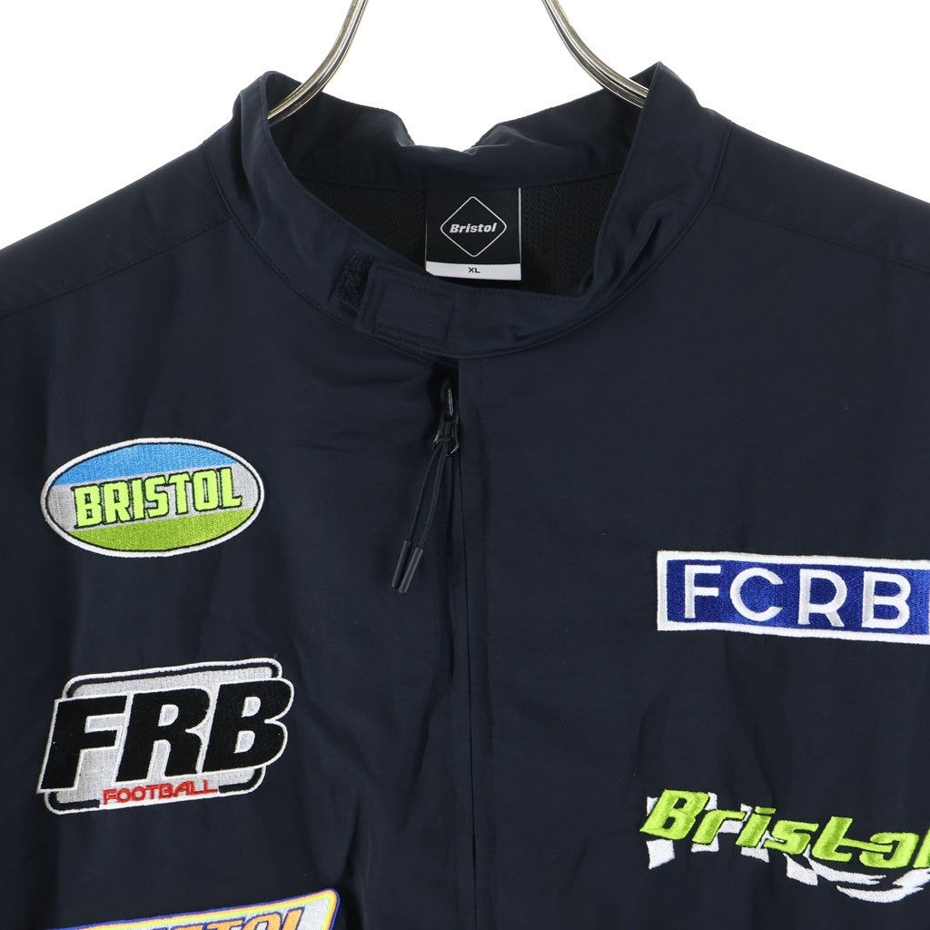 F.C.R.B./F.C.Real Bristol/FCRB(エフシーアールビー/エフシーレアルブリストル) 19SS MULTI LOGO SUPPORTER JACKET マルチロゴ サポータージャケット アームチェッカー切替 ジップアップナイロンジャケット
