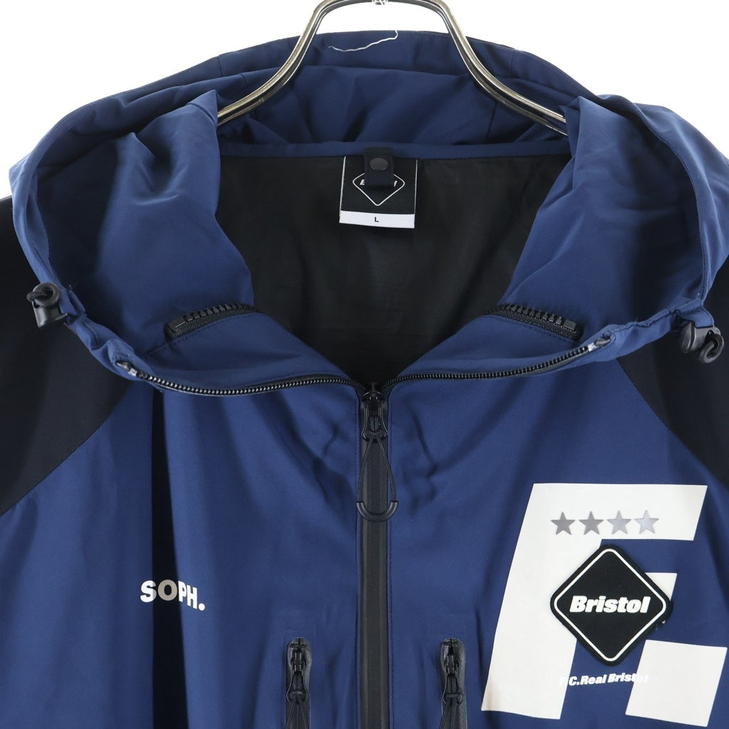 F.C.R.B./F.C.Real Bristol/FCRB(エフシーアールビー/エフシーレアルブリストル) 18AW TOUR JACKET ツアージャケット バックロゴ ジップアップ ナイロンフーデッドジャケット FCRB-189041