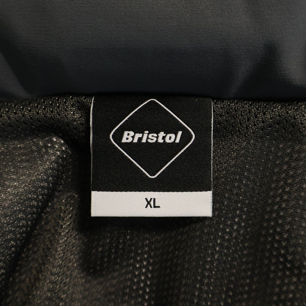 F.C.R.B./F.C.Real Bristol/FCRB(エフシーアールビー/エフシーレアルブリストル) 19SS WARM UP JACKET ウォームアップジャケット 袖ロゴプリント ジップアップフーデッドジャケット グレー FCRB-190006