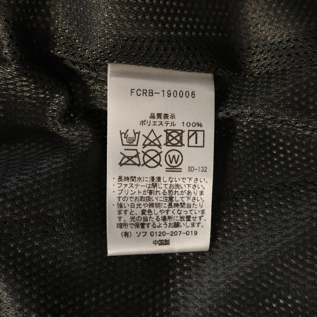 F.C.R.B./F.C.Real Bristol/FCRB(エフシーアールビー/エフシーレアルブリストル) 19SS WARM UP JACKET ウォームアップジャケット 袖ロゴプリント ジップアップフーデッドジャケット グレー FCRB-190006