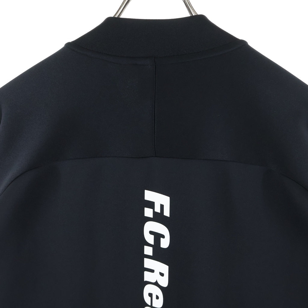 F.C.R.B./F.C.Real Bristol/FCRB(エフシーアールビー/エフシーレアルブリストル) 22SS PDK JACKET バックロゴプリント トラックジャケット ジップアップブルゾン ブラック FCRB-220002