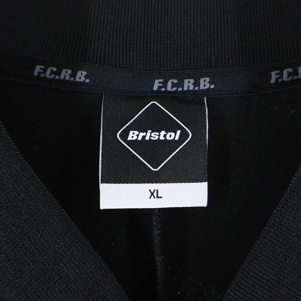 F.C.R.B./F.C.Real Bristol/FCRB(エフシーアールビー/エフシーレアルブリストル) 22SS PDK JACKET バックロゴプリント トラックジャケット ジップアップブルゾン ブラック FCRB-220002