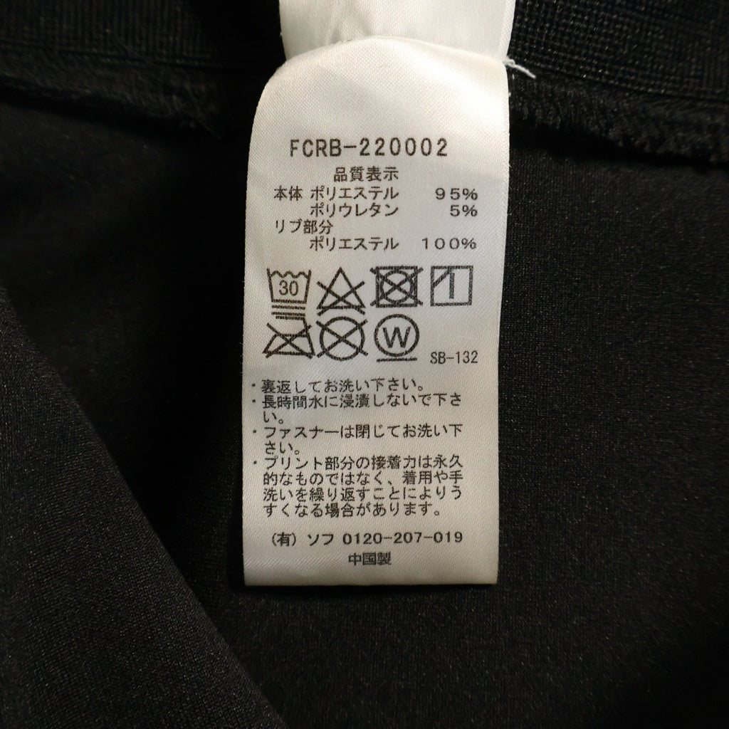F.C.R.B./F.C.Real Bristol/FCRB(エフシーアールビー/エフシーレアルブリストル) 22SS PDK JACKET バックロゴプリント トラックジャケット ジップアップブルゾン ブラック FCRB-220002