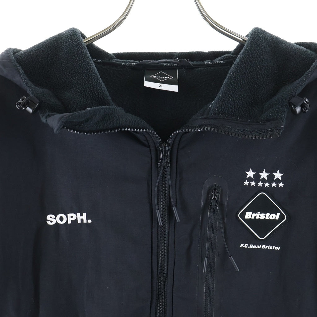 F.C.R.B./F.C.Real Bristol/FCRB(エフシーアールビー/エフシーレアルブリストル) 16AW POLARTEC FLEECE HYBRID BLOUSON ポーラテック フリースハイブリットブルゾン ジップアップフーデッドジャケット