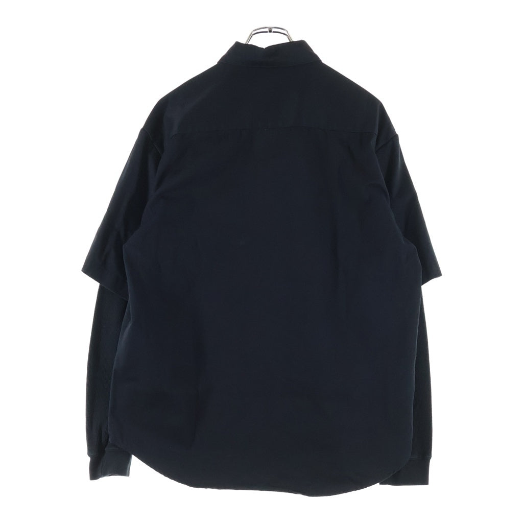 SUPREME(シュプリーム) 23AW Thermal Sleeve Work Shirt サーマルスリーブ ワークシャツ 長袖シャツ ブラック