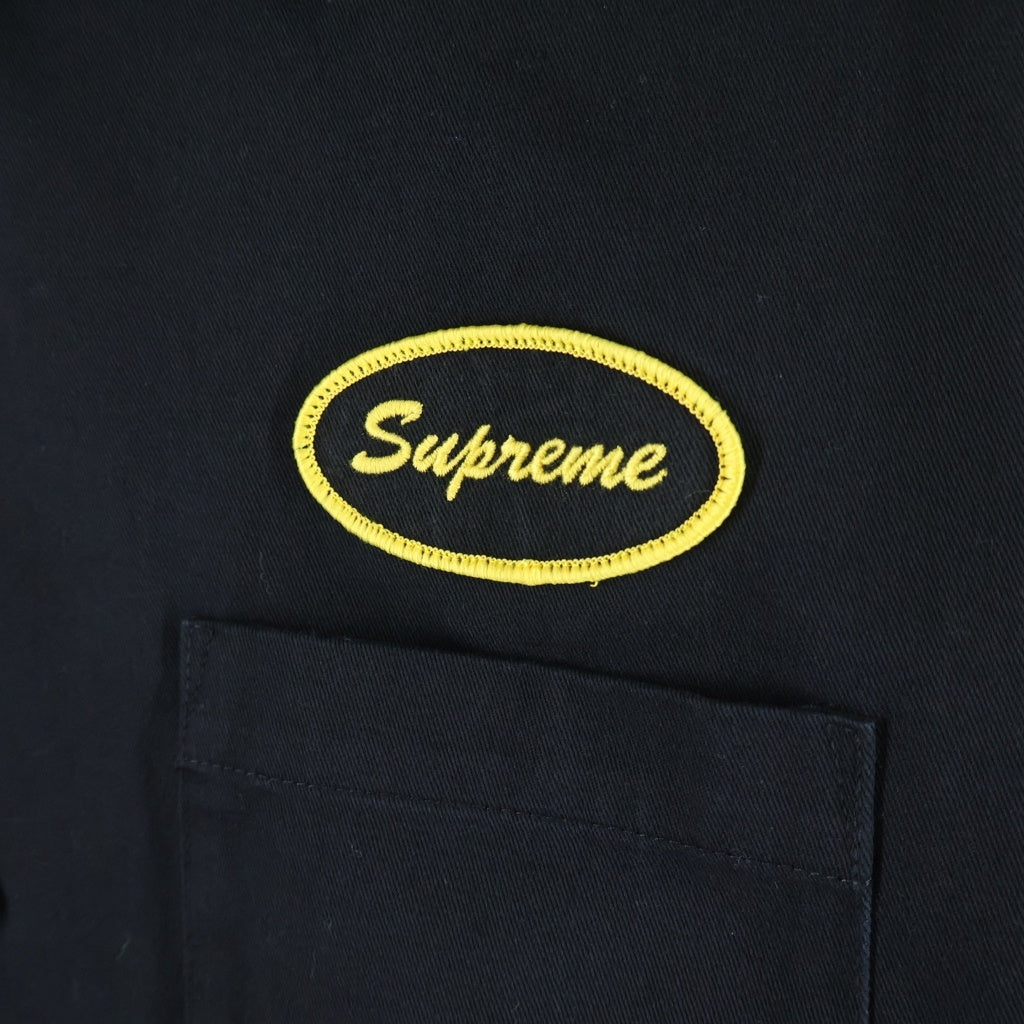 SUPREME(シュプリーム) 23AW Thermal Sleeve Work Shirt サーマルスリーブ ワークシャツ 長袖シャツ ブラック