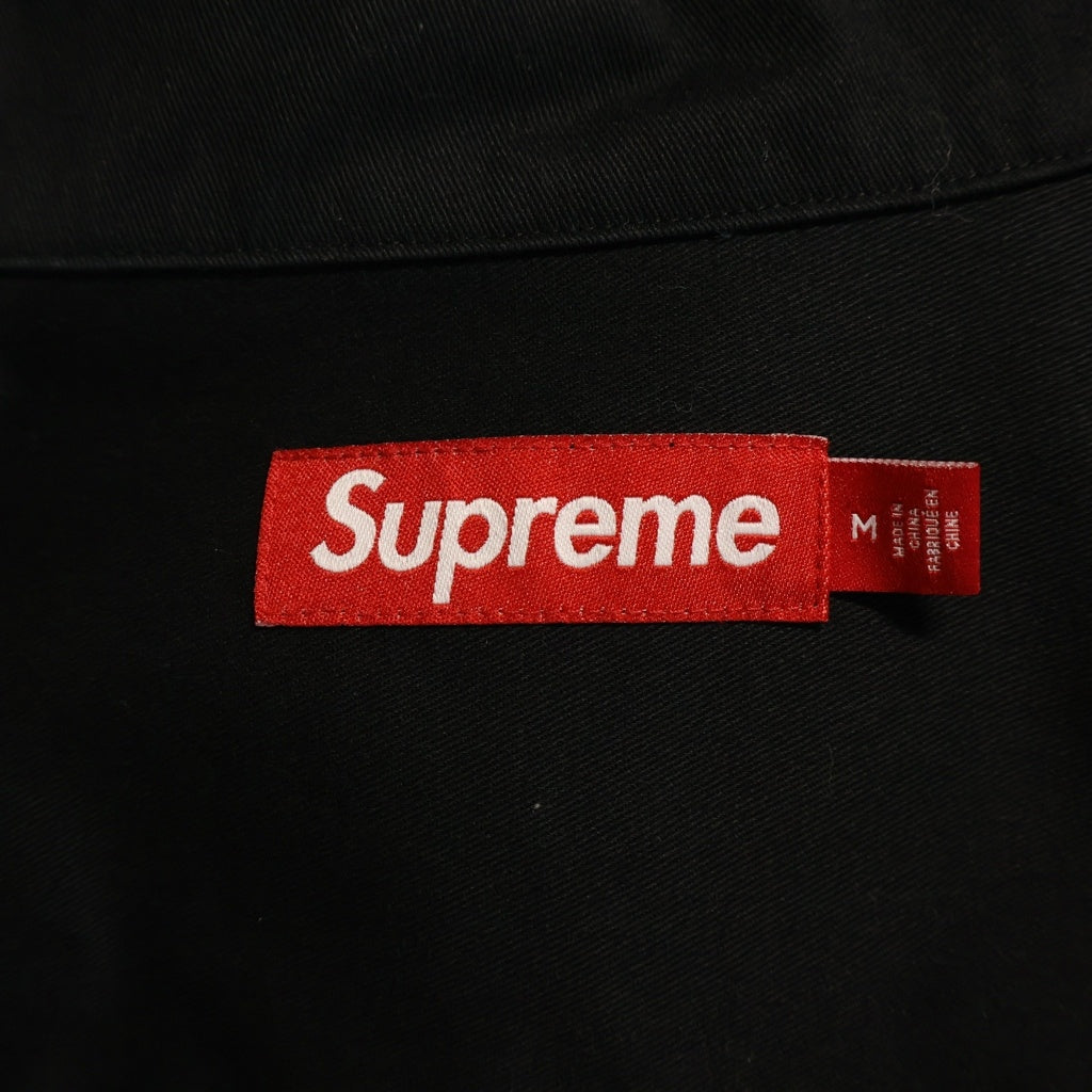 SUPREME(シュプリーム) 23AW Thermal Sleeve Work Shirt サーマルスリーブ ワークシャツ 長袖シャツ ブラック