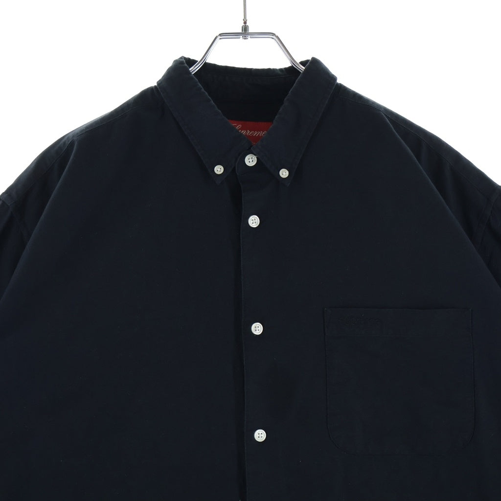 SUPREME(シュプリーム) 23SS Loose Fit S/S Oxford Shirt ルーズフィット 半袖オックスフォードシャツ ブラック