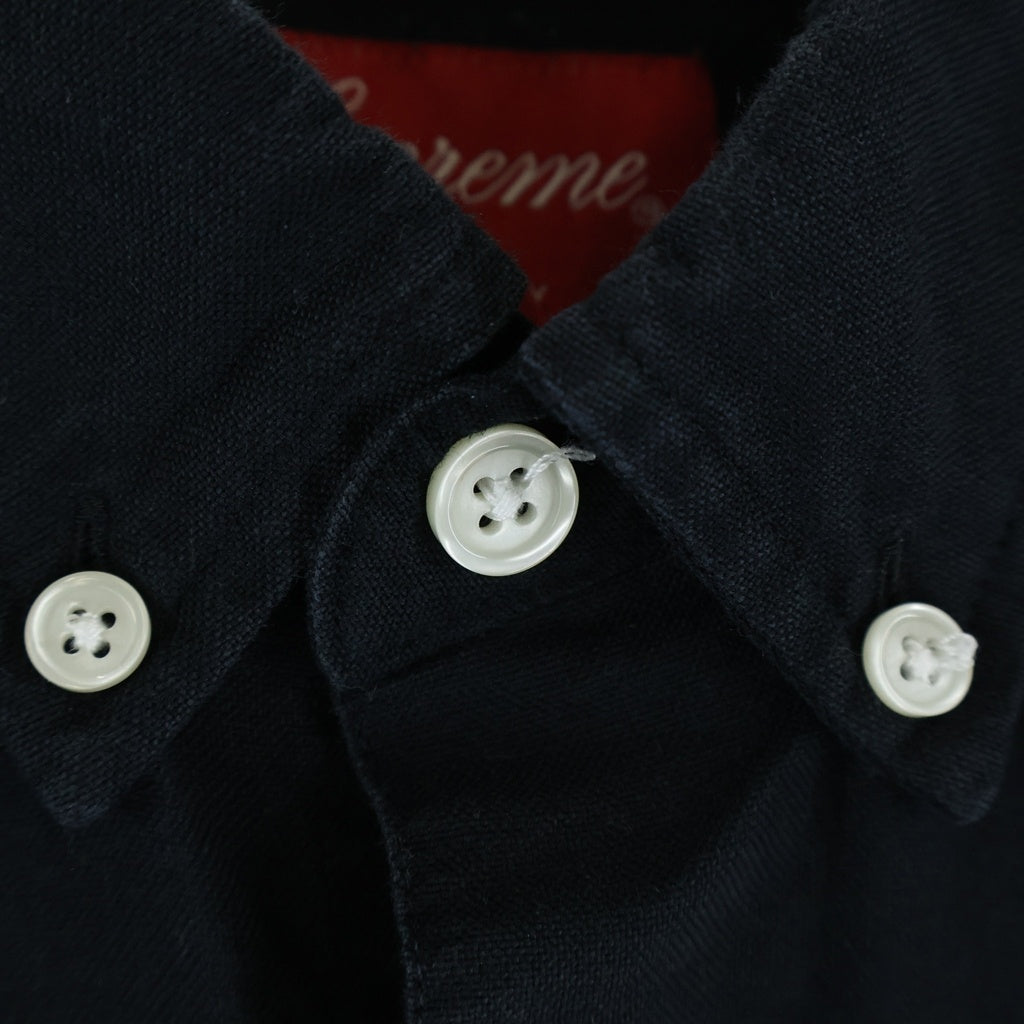SUPREME(シュプリーム) 23SS Loose Fit S/S Oxford Shirt ルーズフィット 半袖オックスフォードシャツ ブラック