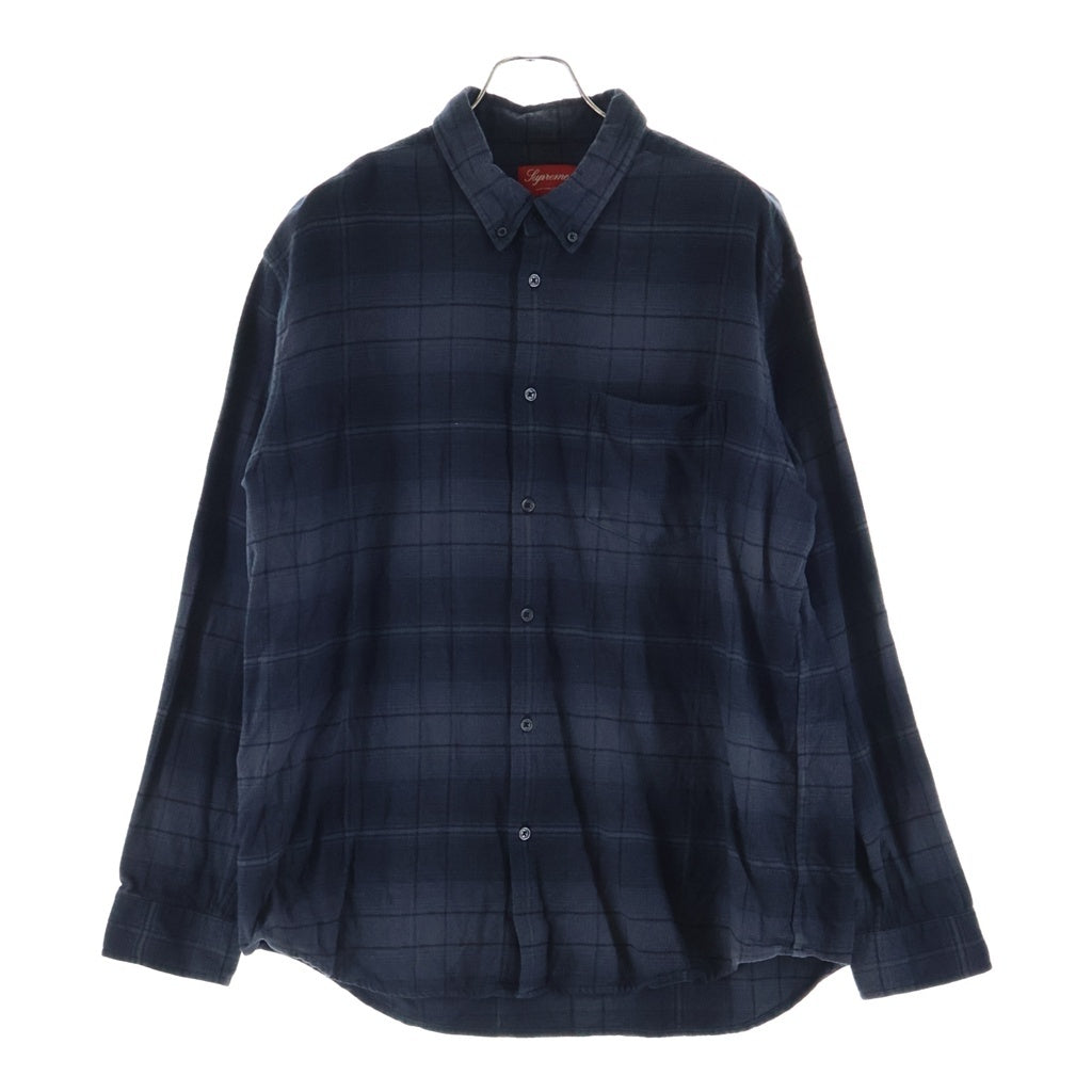 SUPREME(シュプリーム) 23SS Shadow Plaid Flannel Shirt シャドープレイド 長袖長袖シャツ ブラック