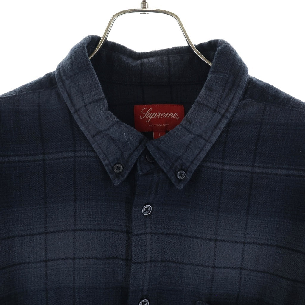 SUPREME(シュプリーム) 23SS Shadow Plaid Flannel Shirt シャドープレイド 長袖長袖シャツ ブラック